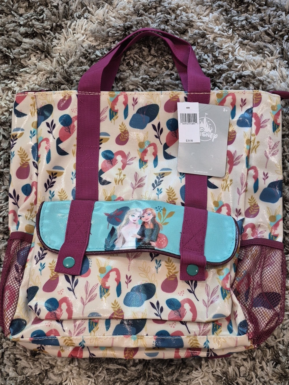 Disney Frozen Anna and Elsa convertible tote backpack